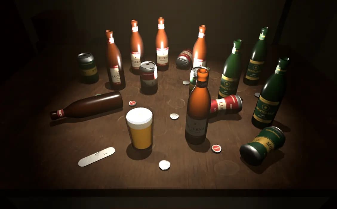 Señales asociadas al alcohol: imagen del entorno virtual de VRET